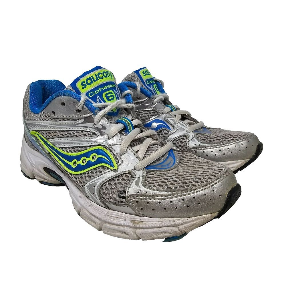 Saucony Cohesion 6‎ Women's Size 6.5 15156-1 Running Shoes Grey Blue Green